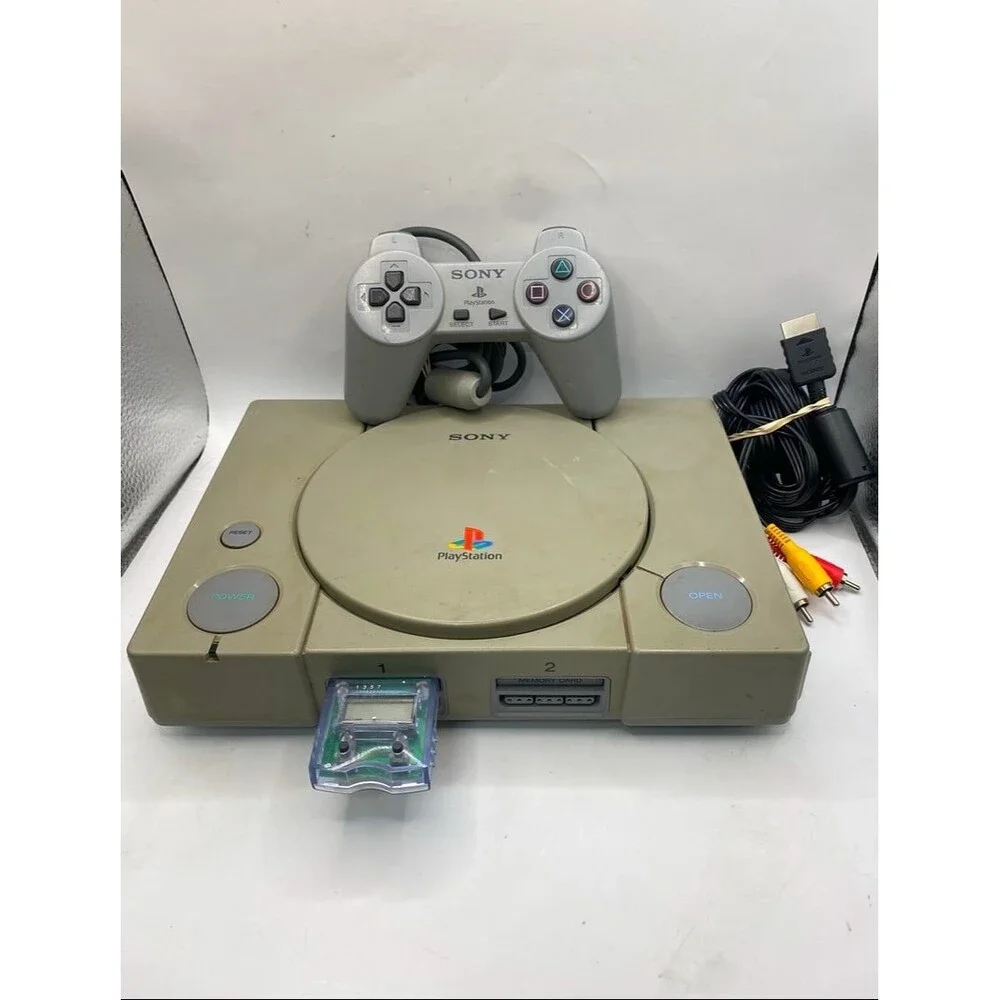 Sony Playstation PS1 SCPH-7001 Console System Bundle + Controller Tested PSOne